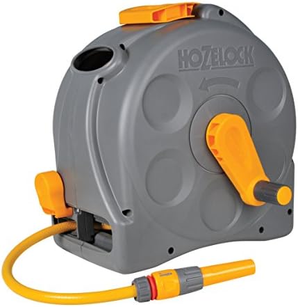 Hozelock - 25 M 2-in-1 Compact Dispenser: Portable or Wall Mounted Dispenser, Easy Rewinding Function, Comes with Lance, Fittings and Fixings [2415R3500] by Hozelock