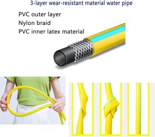 Automatic Lawn Water Sprinkler 360 Rotating Sprinkler Garden Sprinkler with Tube -360 Degree Rotating Sprinkler System for Farm Garden Lawns Plants Grass and Kids Water Playing wyqdp240312(Color:10M, - Image 5