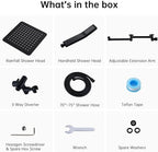 G-Promise All Metal 10 Inches Rainfall Shower Head with Handheld Combo - Image 6