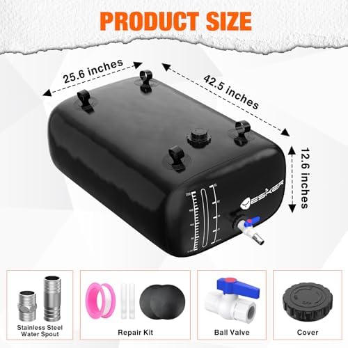 Yesker 63 Gallon Portable Water Tank Bladder for Camping Containers - Image 2