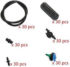 Botanical Garden Lawn Nozzle 30 Sets Greenhouse Hanging Rotary Mist Nozzle with 50cm 4/7mm Hose Garden Sprinkler Kit Gardening Tools and Equipment - Image 3