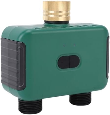 Bewinner Smart Dual Zone Water Timer, WiFi Outdoor Sprinkler Controller with 2 Outlets, Tuya App Support, IP55 Garden Hose Timer, G3/4" Brass Inlet, LCD Display for Irrigation - Image 3