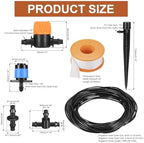 MECCANIXITY Irrigation Switch Valve 1/4" 360 Degree Adjustable Sprinkler - Image 2