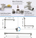 G-Promise All Metal 14 Inches Rainfall Shower Head with Handheld Combo - Image 5