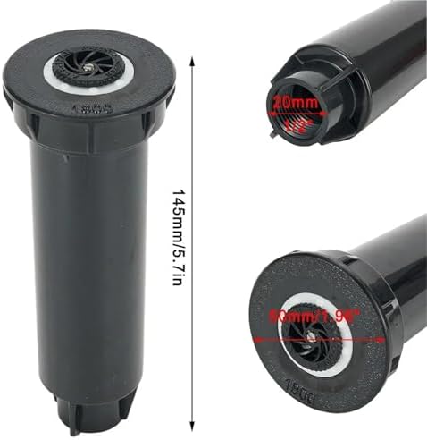 Pop Up Sprinkler 5Pcs 1/2" Internal Thread 5°~360 Buried Diffuser Sprinkler Lawn Turf Watering Nozzle for Lawn, Yard - Image 2