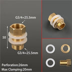 8PCS Brass Tank Fittings Silicone Gasket Copper Tubing Fish Tanks Connectors Garden Irrigation Hose Adapter(8) - Image 2