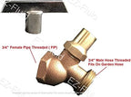 EZ-FLUID 3/4" FIP X 3/4" MHT Brass No-Kink Hose Bibb (5 Pack) - Image 2