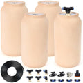 4pcs 4.8x4.8x10in Large Olla Watering System for Your Garden 64oz Terracotta Olla Pots Automatic Tree Waterer Plant Watering Devices Clay Watering Pot with lid Terra Cotta Clay Irrigation Globes by Unknown