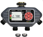 Eden 93413 Programmable Digital Water Timer 4-Zone & 98063 Multi-Adjustable Flex Design Above Ground Irrigation Garden Sprinkler System, Sprinkler & Hose, DIY Plant Watering Set - Image 2