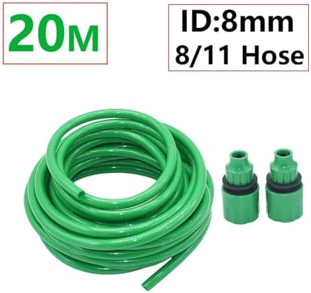 Garden supplies 4/7mm 8/11mm 9/12mm Hose Garden Watering 1/4 3/8" Flexible PVC Hose Micro Drip Irrigation Tubing Lawn Plants Greenhouse Pipe Garden hose(Green 8I11 x 20m) - Image 2