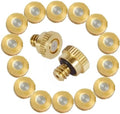 50pcs Low Pressure Water Mister Nozzle for Outdoor Cooling Misting System, Brass Misting Nozzle 10/24 UNC Fog Nozzles for Outdoor Cooling Misting System, Dust Removal (Size:0.1mm) by Unknown