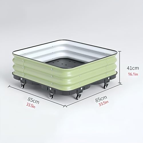 Patio Flower Plant Planter Box, Vegetables Planting Container, for Vegetable Planter Grops Garden Outdoor Patio(H41CM,85X85cm) - Image 2