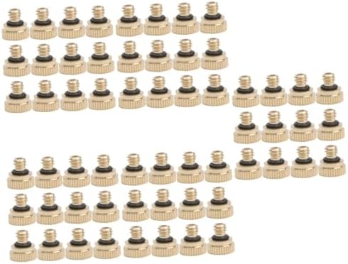 BESPORTBLE 60pcs Brass Misting Nozzle for Low Pressure Hose Sprayer Leak Atomizing Nozzles for Watering Irrigation and Outdoor Use by BESPORTBLE