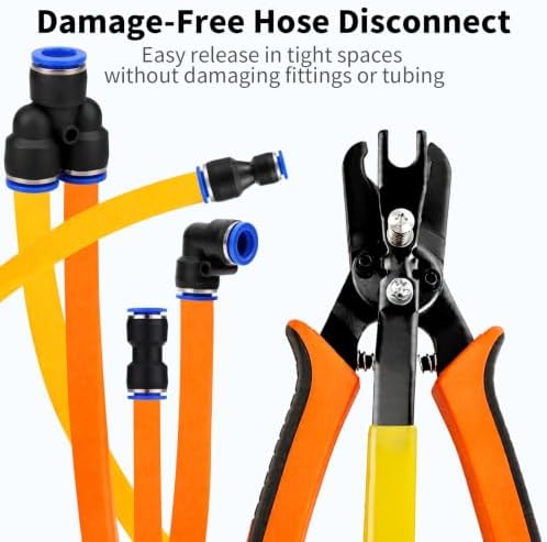 2 PCS Push to Connect Fittings Air Line Disconnect Tool Kit - Image 3