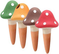 4PCS Terracotta Watering Spikes, Mushroom Self Watering Spikes with Slow Release, Automatic Devices for Indoor Outdoor Potted Plants (4 Colors) by Unknown