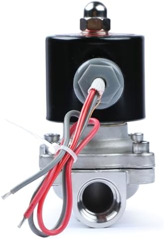 U.S. Solid 1/2" Stainless Steel Electric Solenoid Valve 24V AC N.C. VITON Water Air Fuel - Image 5