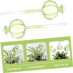 Cactus Shape Glass Watering Globe, 4pcs Automatic Plant Watering Stakes - Image 2