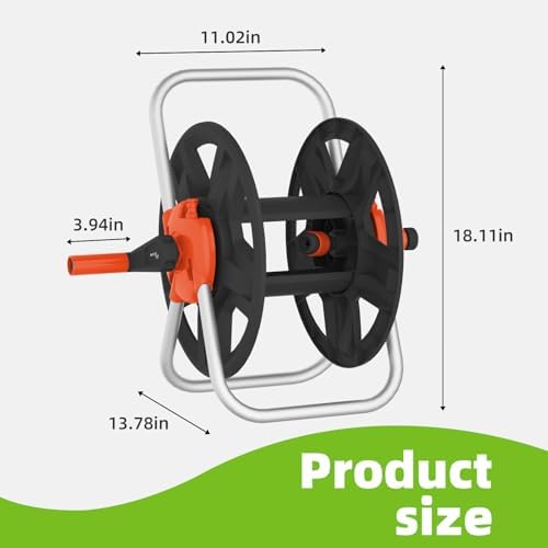 Water Hose Reel,Holds 60-80 Ft of 5/8" Hose - Image 4