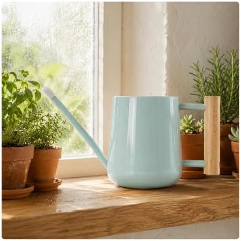 Long-Spout Metal Watering Can Stainless Steel Watering Can Gentle Flow Long Spout Watering Can Plant Care Item Easy to Fill by Unknown