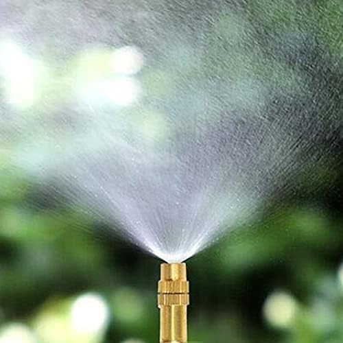 5pcs Threaded Brass Mist Nozzle Misting Spray Sprinkler Gardening Water Cooling Adjustable for Garden Lawn Irrigation - Image 4