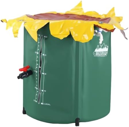 52 Gallon Rain Barrel with Three Spigots PVC Rain Collection System by Unknown