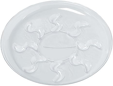 Idyllize 5 Pieces of 16 inch Clear Thick Plastic Heavy Duty Sturdy Plant Saucer Drip Trays for pots (16'') - Image 2