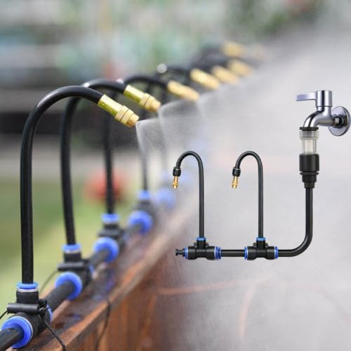 ZAQYCM Greenhouse/Outdoor Plant Watering System, 360° Bendable Nozzles by ZAQYCM