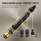 High Pressure Hose Nozzle,2026 Upgrade Heavy Duty Adjustable Twist Hose Nozzle Jet Sweeper Nozzle, Metal Outdoor Watering Attachment for Driveway, Deck, Car Washing(1Sets) - Image 7
