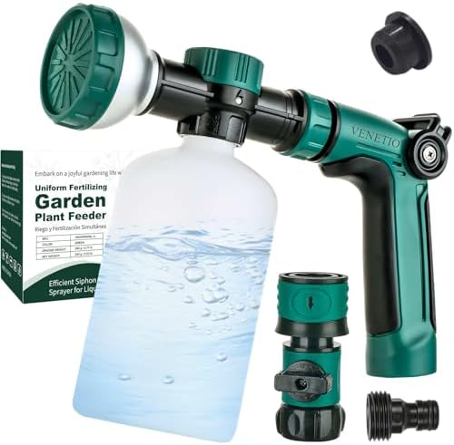 VENETIO 8‑Dial Hose‑End Sprayer for Liquid Fertilizer with Quick Connect by VENETIO