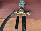 Rocky Mountain Goods Brass Hose Splitter 4 Way - Heavy Duty Faucet Manifold with Leakproof Rubber Seals and Valves - 3/4” Garden Hose Splitter - Run 4 Hoses Spigot Adapter On/Off - Image 4