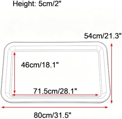 Durable Rectangular Resin Potted Plant Trays, Planter Water Tray - Image 2