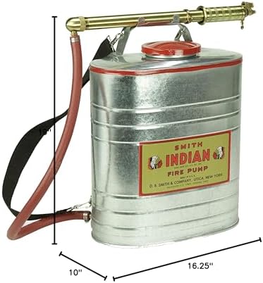 Indian 179014-1 Galvanized Fire Pump, 5-Gallon, Metallic - Image 2