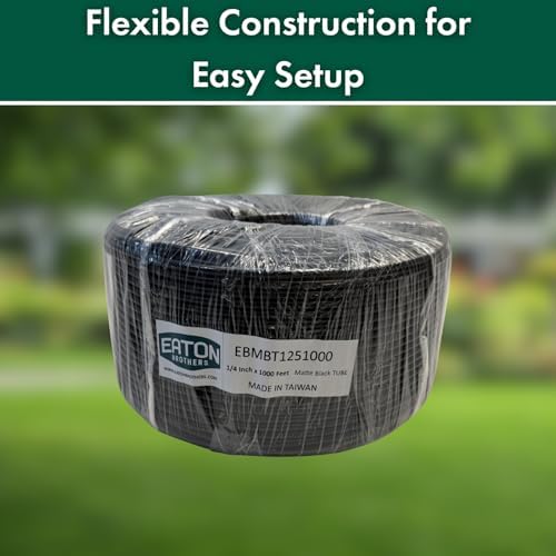 Eaton Brothers 1/4 Inch Drip Irrigation Tubing 1000 ft – Durable Blank Irrigation Hose for Drip Irrigation Systems, UV-Resistant Flexible Garden Watering Tube for Landscapes and Raised Beds - Image 4
