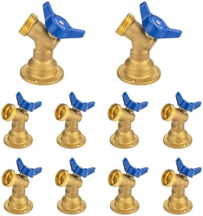 10Pack Seelink 1/2" FIP x 3/4" MHT Hose Bibb Valve by Seelink