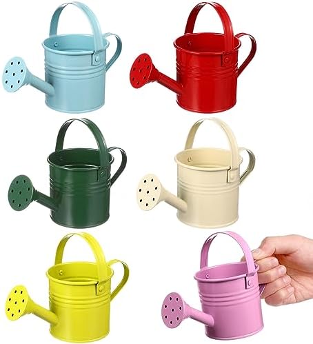 6PCS Kids Metal Watering Can Indoor Plants Small Watering Can for Indoor Plants Mini Gardening Tool Tiny Kettle for Gardening - Image 5