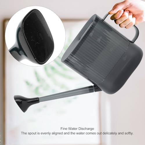 Watering Can, 1.8L Long Spout Water Can, PP Indoor Plants Watering Can for Indoor House Plant Bonsai Outdoor Garden Flowers (Gray) - Image 5