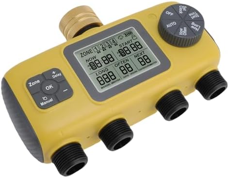 4 Zone Irrigation Timer Sequential Logic Brass Inlet Sprinkler - Image 3