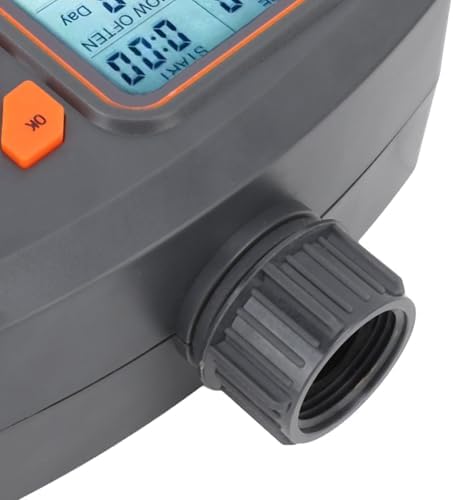 2 Outlet Hose Watering Timer, 2 Outlet Sprinkler Timer , Water 2 Zone Sprinkler with Rain Sensor Automatic Irrigation Controller with G3/4 Male to G1/2 Female - Image 6