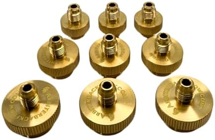 Arbiter Backflow Quick Connect Test Fittings (Brass, Complete Set of 9 Fittings (One Set of Each Size)) by Arbiter