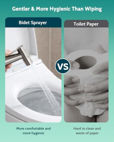 LUFEIDRA Handheld Bidet Sprayer, Adjustable Water Pressure, RV Toilet Use - Image 2