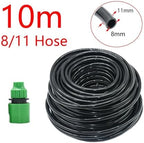 Garden supplies Garden Watering Hose 4/7mm 8/11mm 9/12mm PVC Micro Irrigation Pipe Drip Irrigation Tubing Sprinkler for Lawn Balcony Nozzle(Light Grey) - Image 2