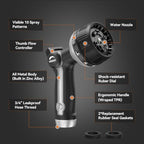 VOXON Full Metal Garden Hose Nozzle, 10 Spray Patterns - Image 4