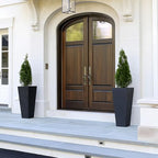 22" Tall Planters with Self Watering, 22 Inch, Black, Set of 2 - Image 6