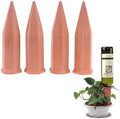 SagaSave Ceramic Plant Watering Devices 4 Pack Terracotta Vacation Plant Waterer Wine Bottle Watering Stakes Slow Release Plant Watering Spikes Perfect Self Watering Devices for Indoor Outdoor Plants by Unknown