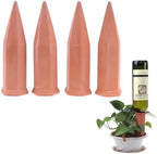 SagaSave Ceramic Plant Watering Devices 4 Pack Terracotta Vacation Plant Waterer Wine Bottle Watering Stakes Slow Release Plant Watering Spikes Perfect Self Watering Devices for Indoor Outdoor Plants by Unknown