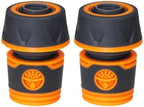 2PCS Garden Hose Quick Connectors Orange Rubber Plastic Coupling Adaptor Irrigation Car Washing Joints 1/4'' 3/8'' 1/2'' 3/4''(Dx2pcs) by Unknown
