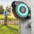 Retractable Garden Hose Reel, Garden Hose | 10m/15m/20m/30m/40m, Adjustable Water Volume, Wall-mounted, Easy Installation,180° Rotation(shower Gun,10m) Original 20m by Unknown