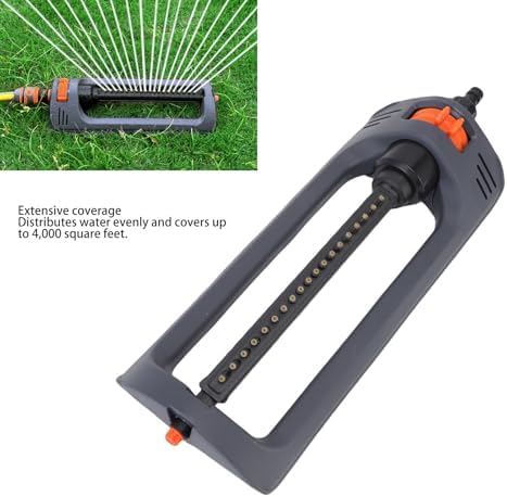Lawn Sprinkler Heavy Duty Nozzles 4 Spray Modes for Yard, Garden Water Oscillating Sprinkler Covers Up to 4000 Sq Ft with Weighted Base - Image 6
