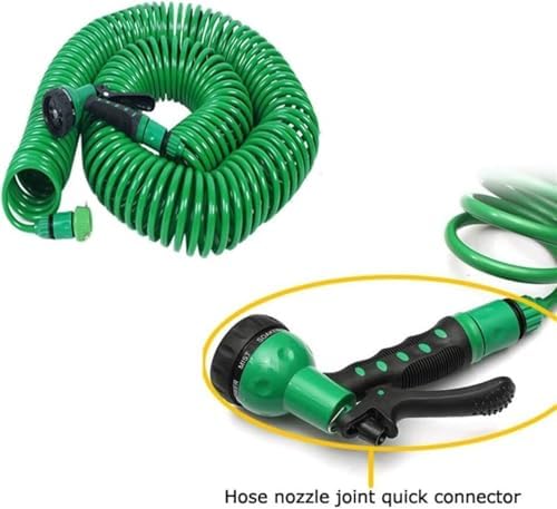 Expandable Garden Hose, Flexible Expanding Water Hose Leakproof No Kink Lightweight Spray Hoses, Collapsible Outdoor Watering Hose with Multiple Function Nozzle for Yard Lawn(98.4FT) - Image 3