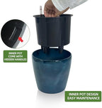 Dexceder 9x8 Self Watering Planter (Grayish Green Gradient) - Image 4